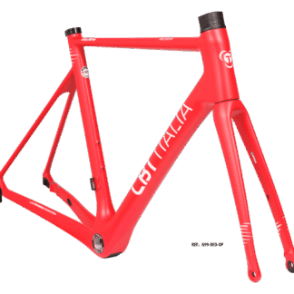 Kit cadre Necer 99 newprogress rouge rosé pour vélo CBT ITALIA