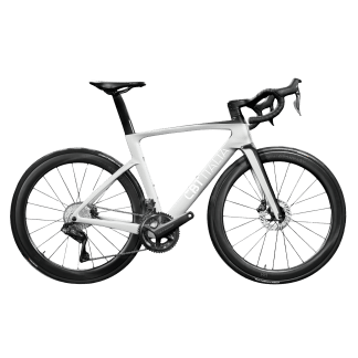 Modèle Mystero de la marque CBT ITALIA vu de profil. Vélo de route et de course en carbone.